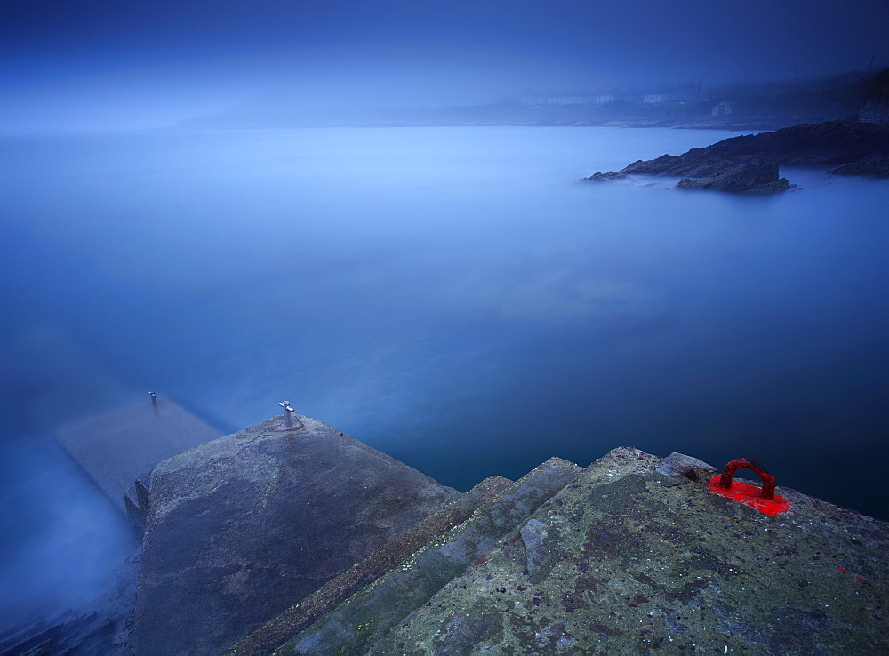 Foggy Coastline Around Roches Point In Cork Harbour, County Cork, Ireland