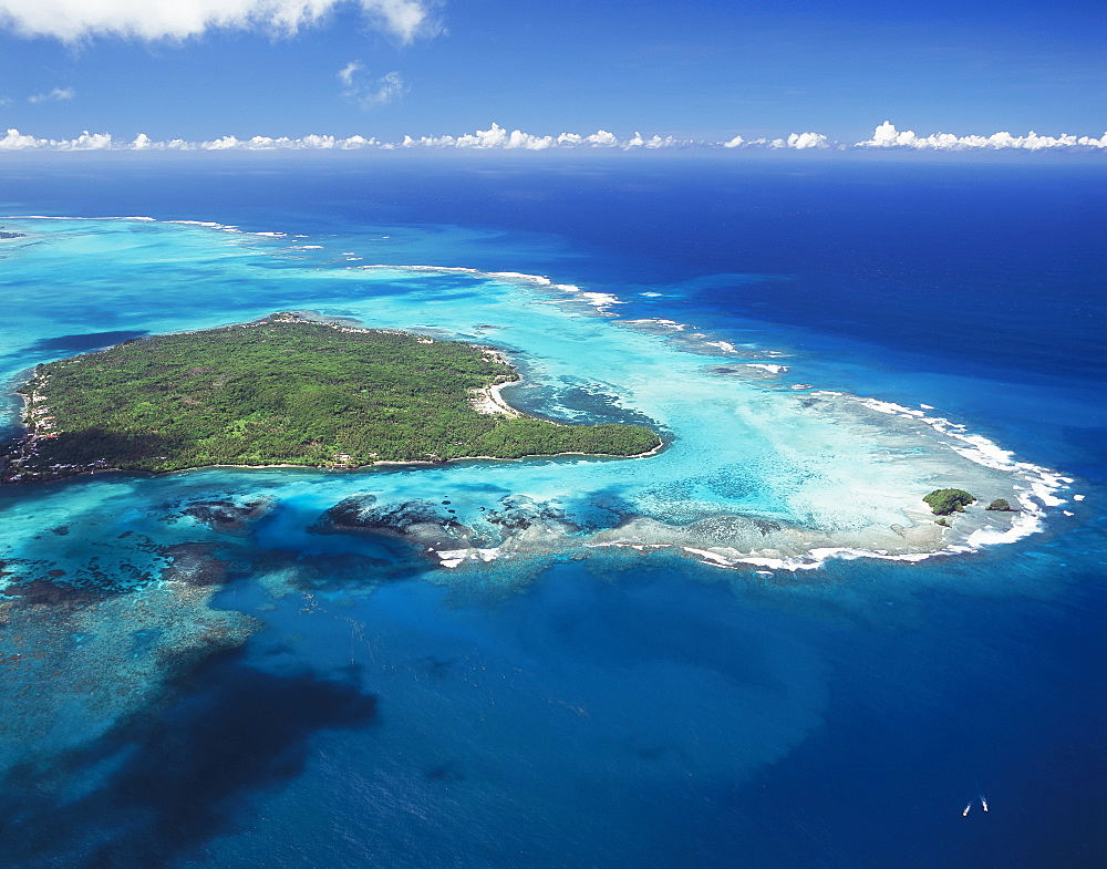 Aerial View Of Small Samoan Island Between Upolu And Savaii, Samoa