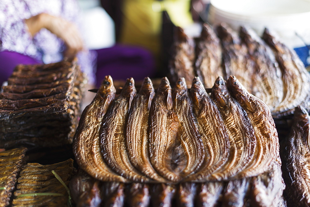 Dried Fish In Battambang Market, Battambang, Cambodia