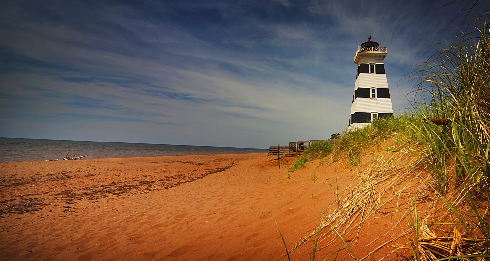 Lighthouse On A Beach, Prince Edward Island, Canada