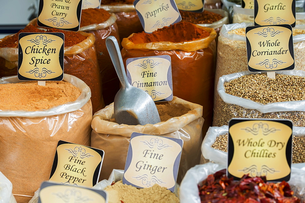 Various Spices For Sale At The Market, Pretoria, Gautang, South Africa