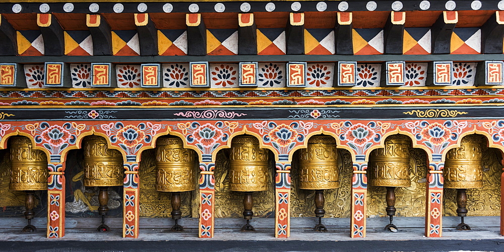 Prayer Wheels, Punakha, Bhutan