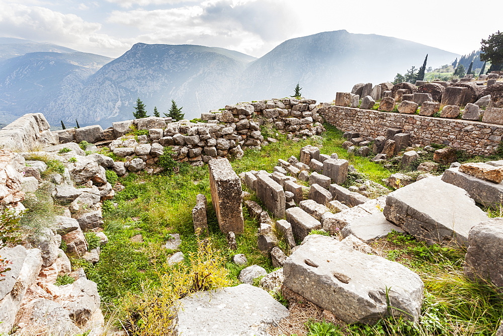 Treasury Of Corinthians, Delphi, Greece