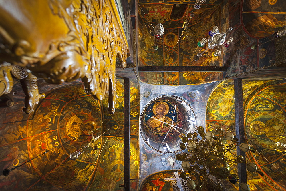 Interior Of Monastery Of Varlaam, Meteora, Greece