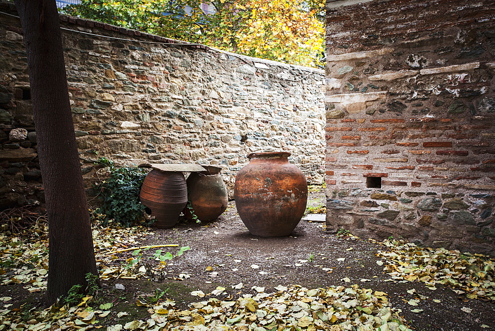 Stone Walls Of Church Of St. George, Thessaloniki, Greece