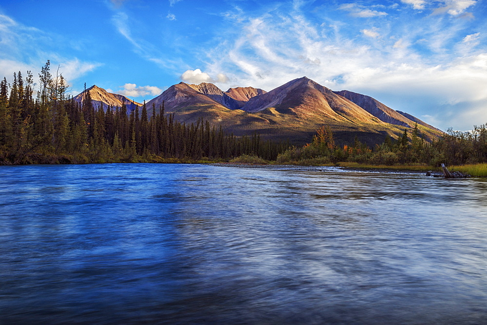 An Unnamed Peak Along The Lapie River Along The South Canol Road, Yukon, Canada