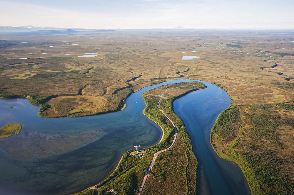 Aerial View Of Naknek River, Southwest Alaska