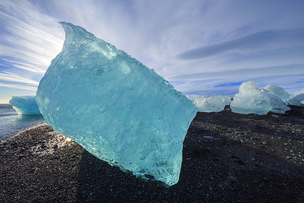 The Icebergs Of The Ice Lagoon Known As Jokulsarlon Along The South Coast Of Iceland, Iceland