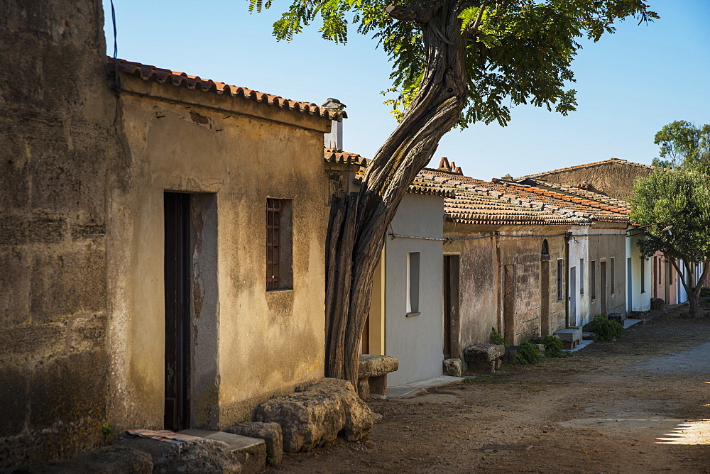 Houses In A Village Of Medieval Origin, San Salvatore Di Sinis, Sardinia, Italy