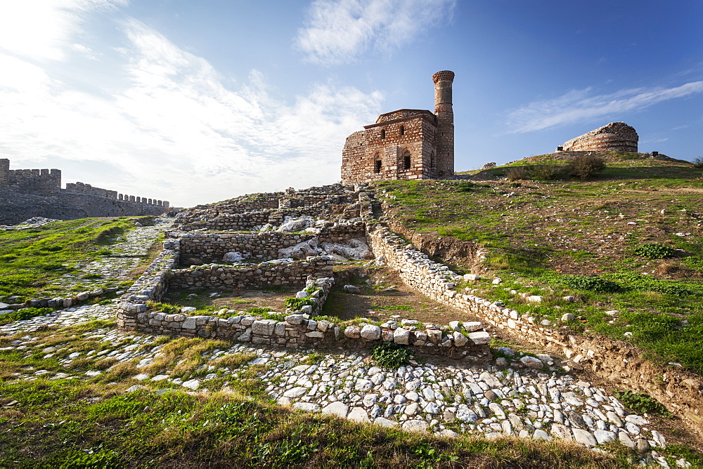 Selcuk Castle And Mosque With Minaret, Ephesus, Turkey