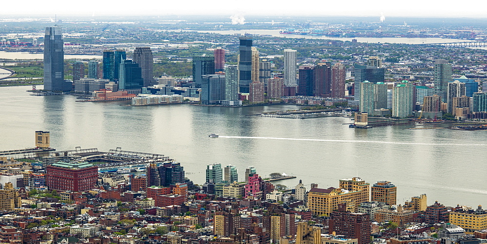 Manhattan And Brooklyn On Either Side Of The East River, New York City, New York, United States Of America