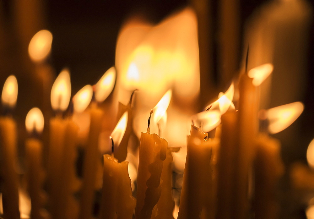 Lit Candles At Khor Virap Monastery, Ararat Province, Armenia