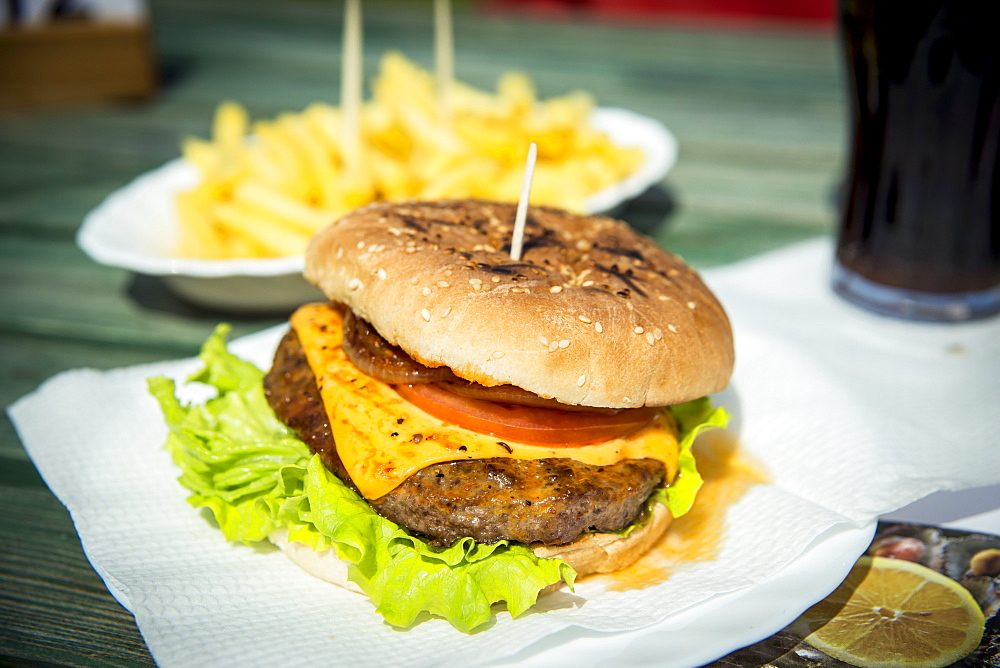 Hamburger In Moinhos Beach, Sao Miguel, Azores, Portugal