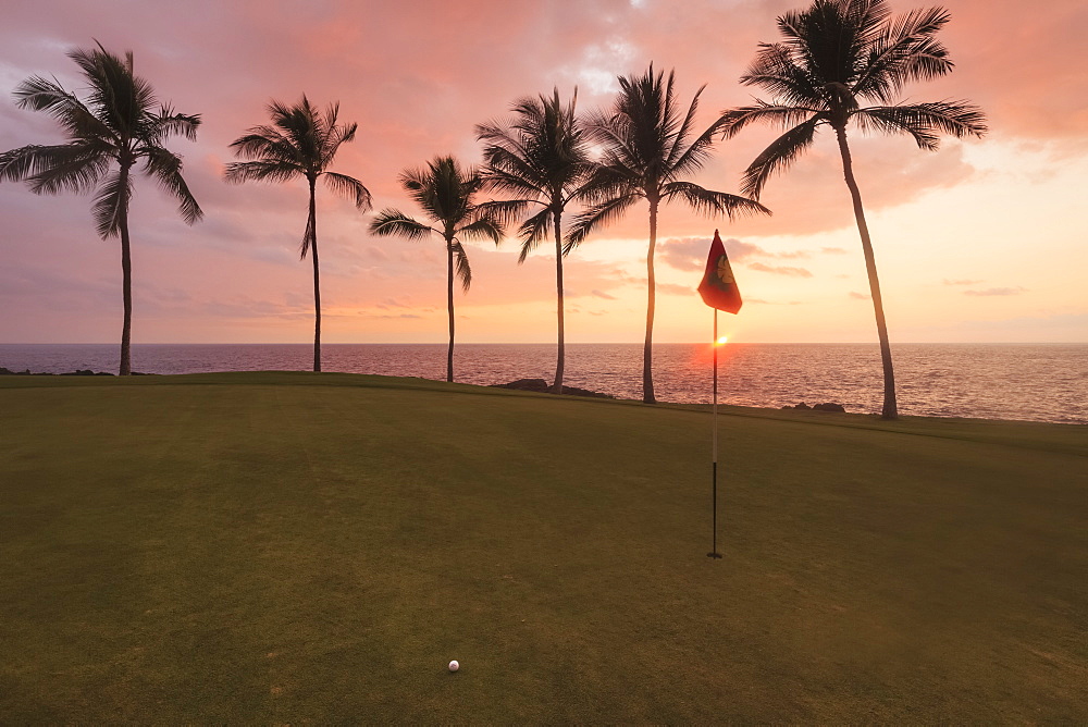 Golf Course, Kona Country Club, Kailua Kona, Island Of Hawaii, Hawaii, United States Of America