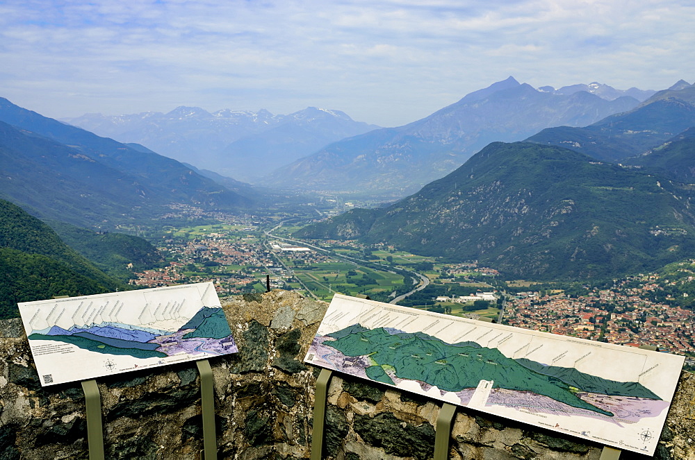 View Of Susa Valley From Sacra Di San Michele, San Ambrogio Of Turin, Piedmont, Italy