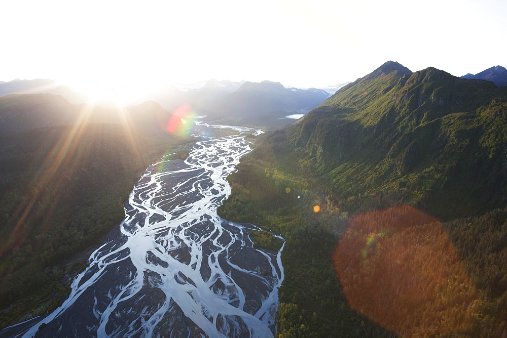 Landscape Of Kenai Mountains At Sunset, Kachemak Bay State Park, Alaska, United States Of America