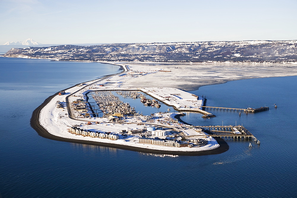 Homer Spit In Winter, Homer, Alaska, United States Of America