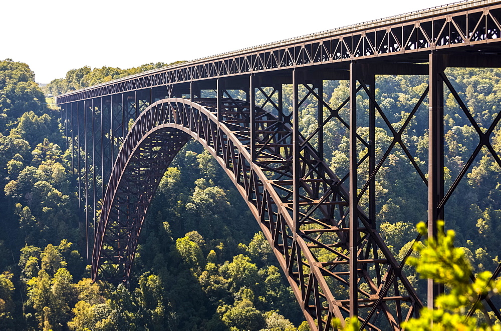 The New River Gorge Bridge Is A Steel Arch Bridge 3,030 Feet Long Over The New River Gorge Near Fayetteville, In The Appalachian Mountains Of The Eastern United States, West Virginia, United States Of America