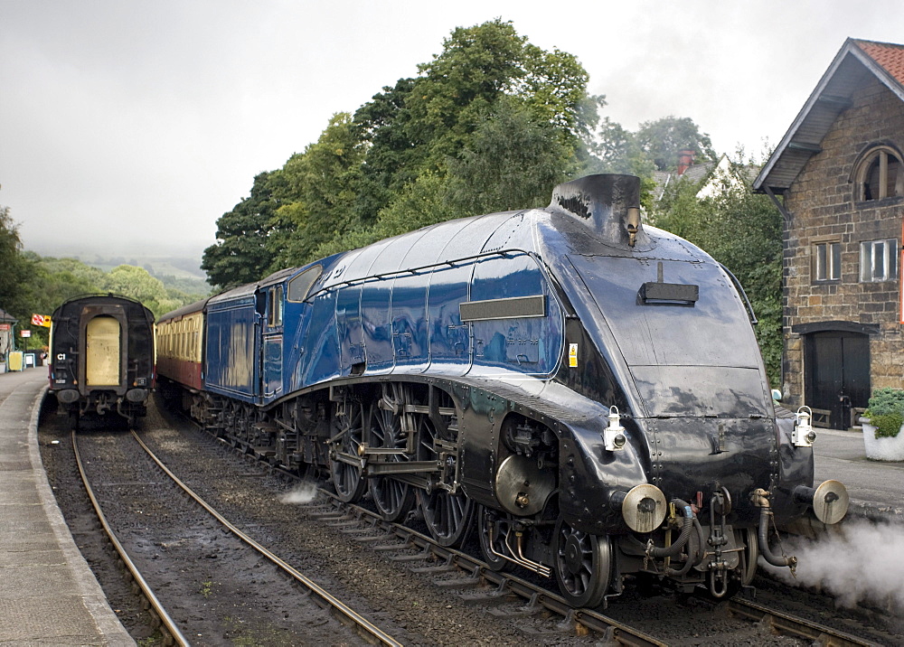 Sir Nigel Gresley Steam Locomotive, North Yorkshire, England