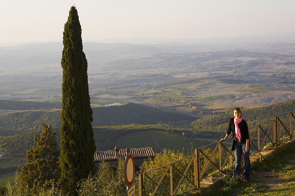 Woman, Montalcino, Italy