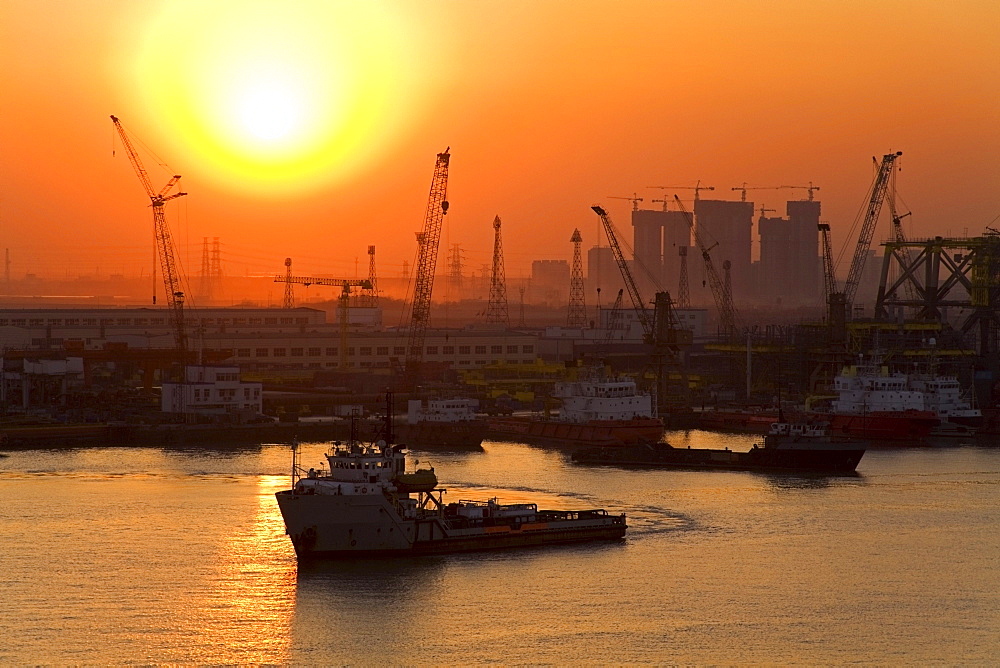 Port Of Xingang, China, Asia