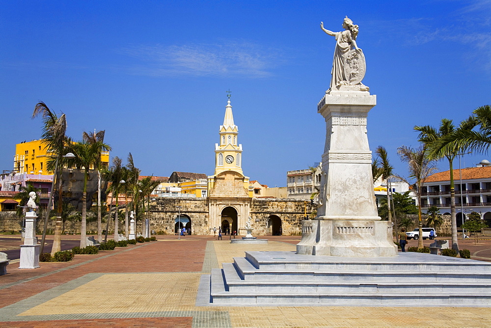 Cartagena City, Bolivar, Colombia, Central America; The Clock Tower, Old Walled City District