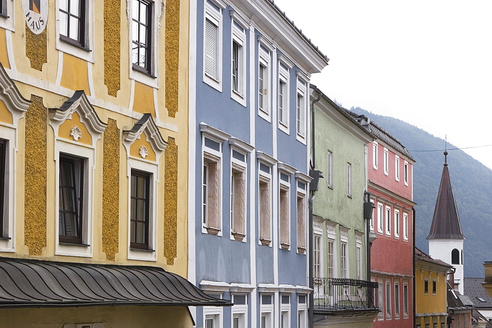 Colourful Buildings, Gmunden, Salzkammergut, Austria