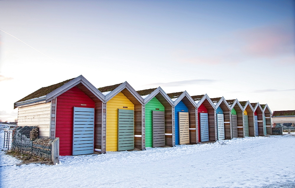 Blyth, Northumberland, England; Colorful Buildings In A Row