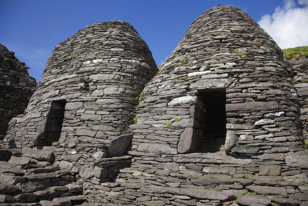 The 'beehive' Monk Huts (Clochans)On Skellig Michael; Skellig Michael, County Kerry, Ireland