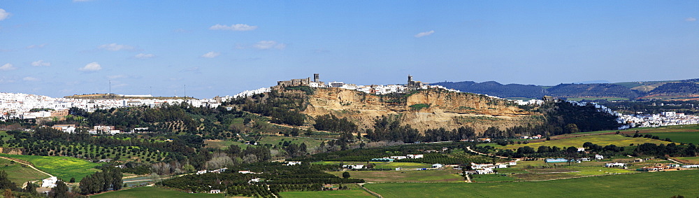 Arcos De La Frontera, Cadiz, Andalusia, Spain; View Of The Old Town