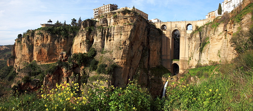 Ronda, Malaga, Andalusia, Spain; The Bridge Of Ronda