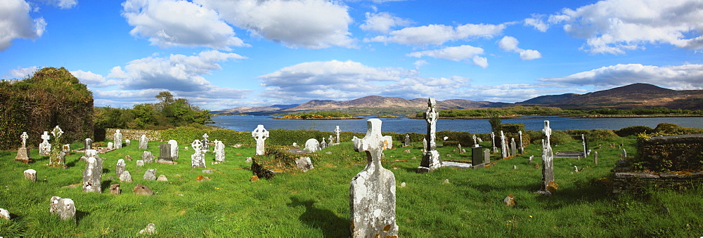 The Old Graveyard On Kenmare Bay Near Kenmare; Templenoe, County Kerry, Ireland