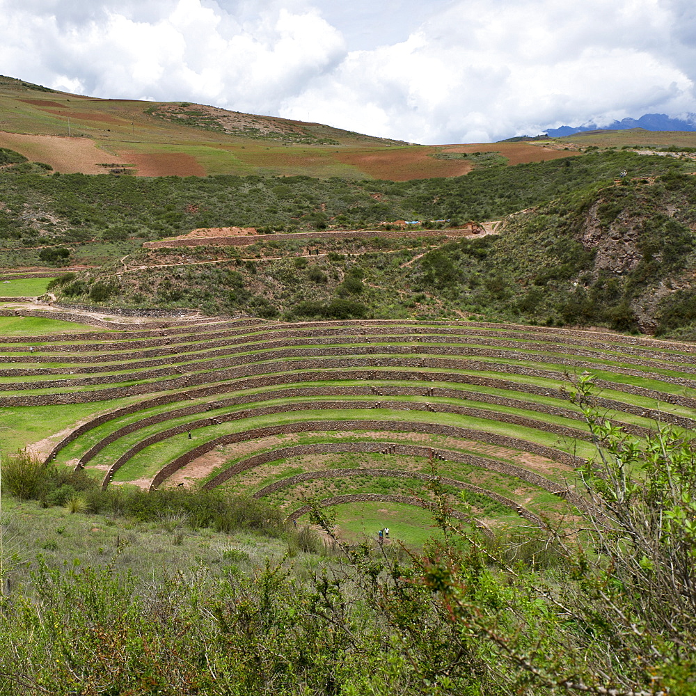 Circular Incan Agricultural Terraces; Moray Peru