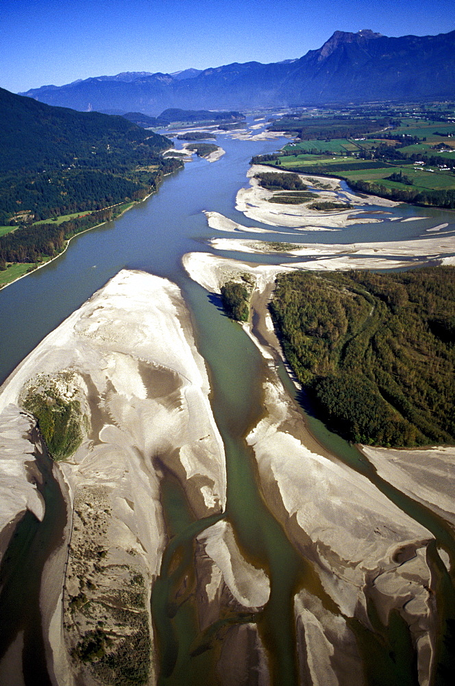 Countryside And River, Chilliwack, British Columbia, Canada