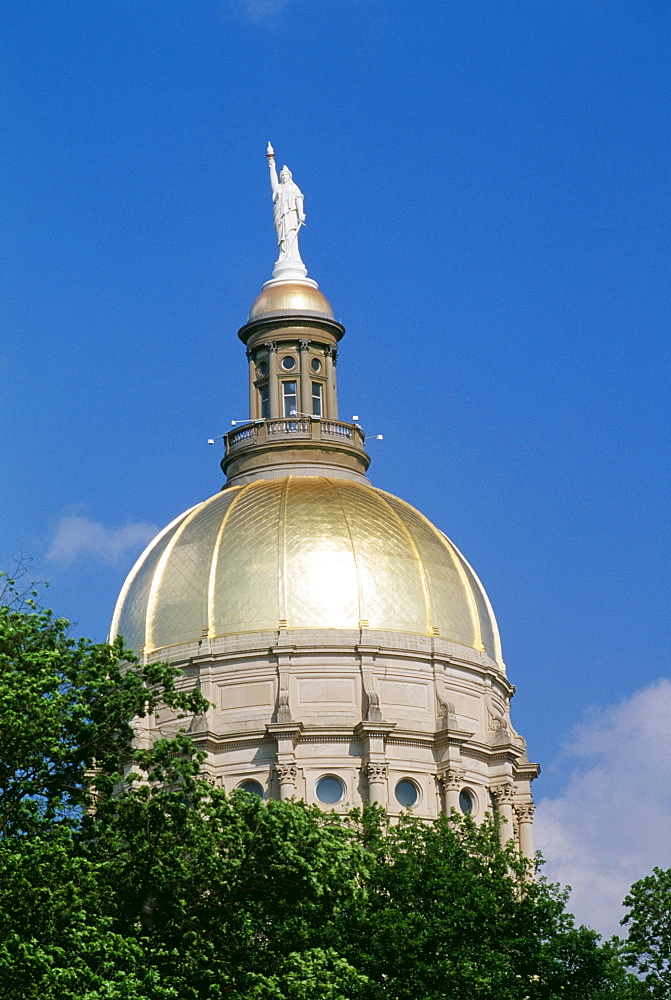 Dome Of The Georgia State Capitol Building, Atlanta, Georgia, United States Of America