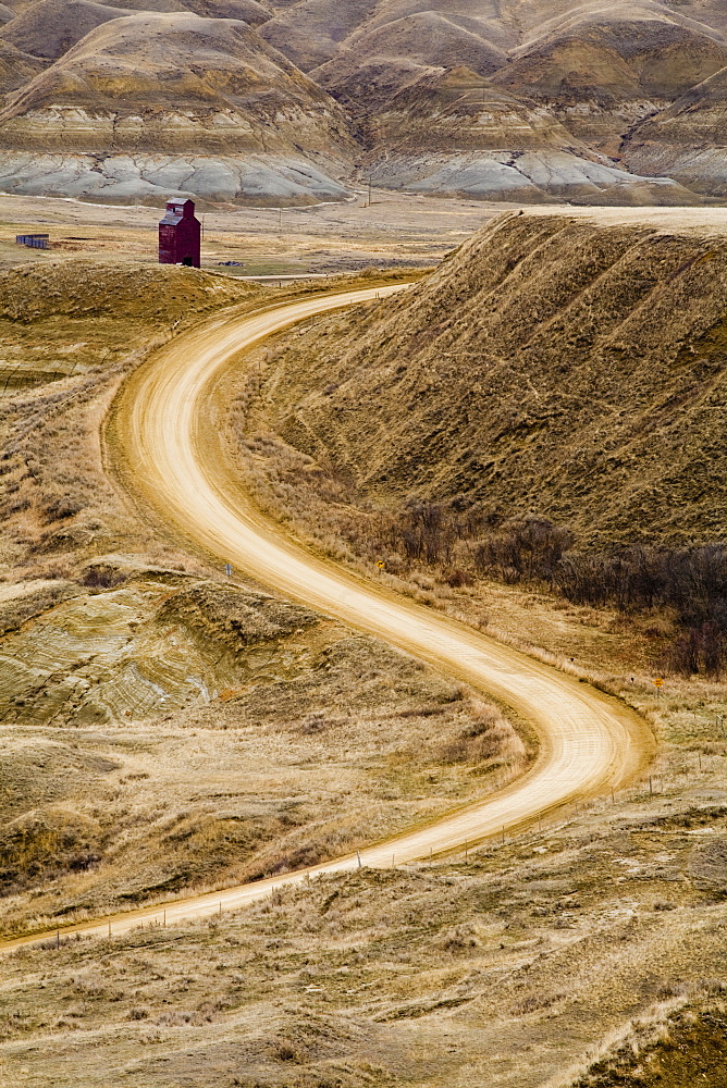 Empty Curving Road