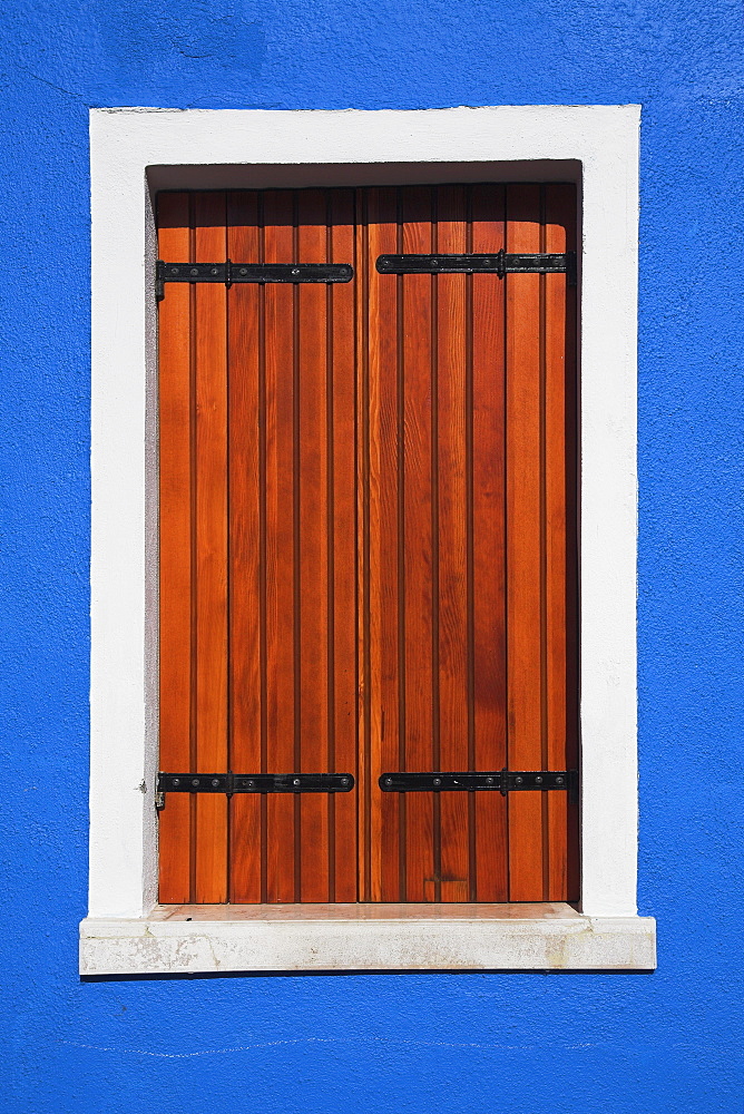 Wooden Shuttered Window, Burano, Italy