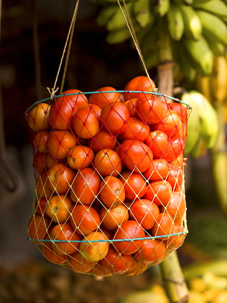 Cherry Tomatoes In A Basket