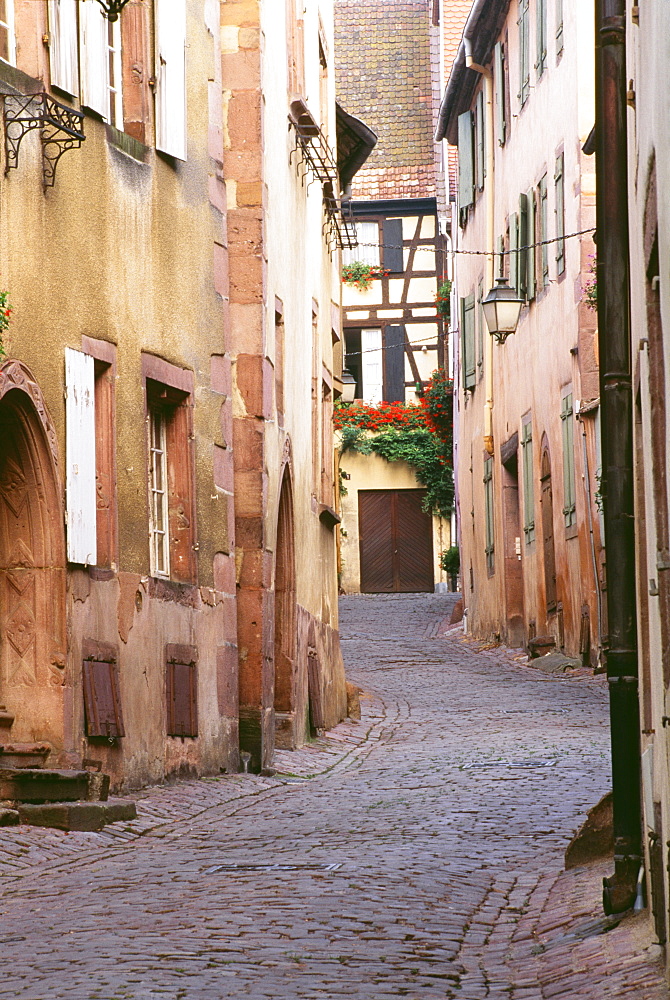 Narrow Street, Grignan, Provence, France