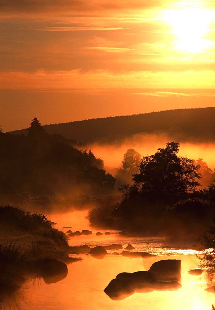 Sunset, Glendalough, Glendalough, Co Wicklow, Ireland