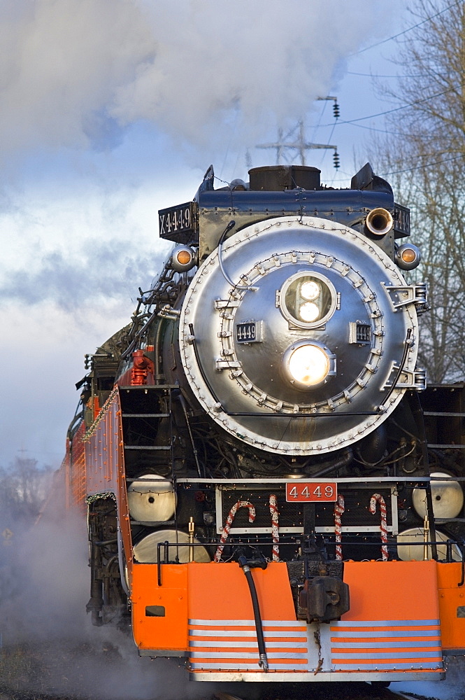 Steam Locomotive, Oaks Bottom Wildlife Refuge, Portland, Oregon, Usa