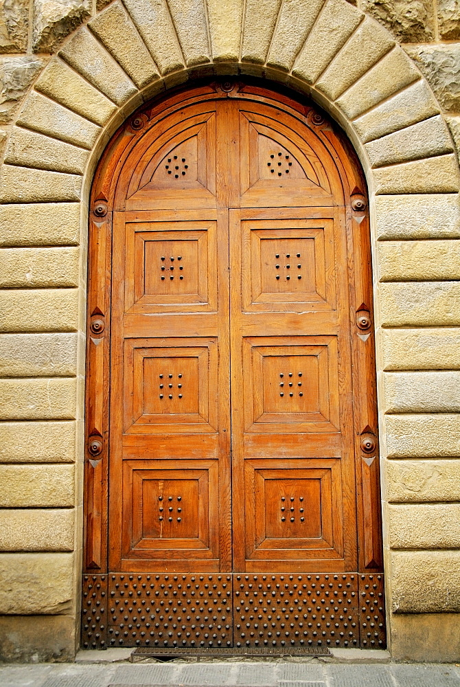 Florence, Italy, Heavy Wooden Door