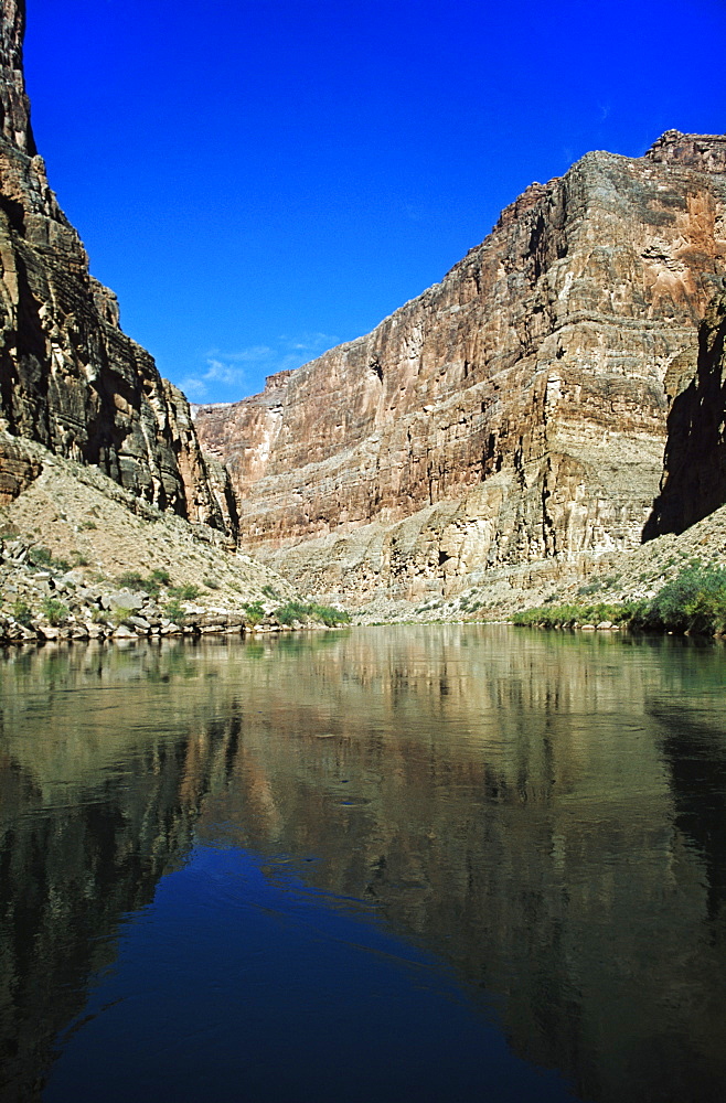 Colorado River In The Bottom Of The Grand Canyon, Arizona, United States Of America