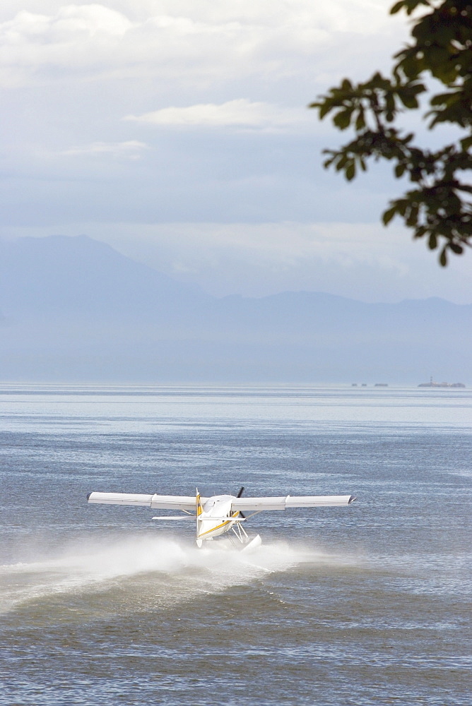 Victoria, British Columbia, Canada, A Float Plane On The Water