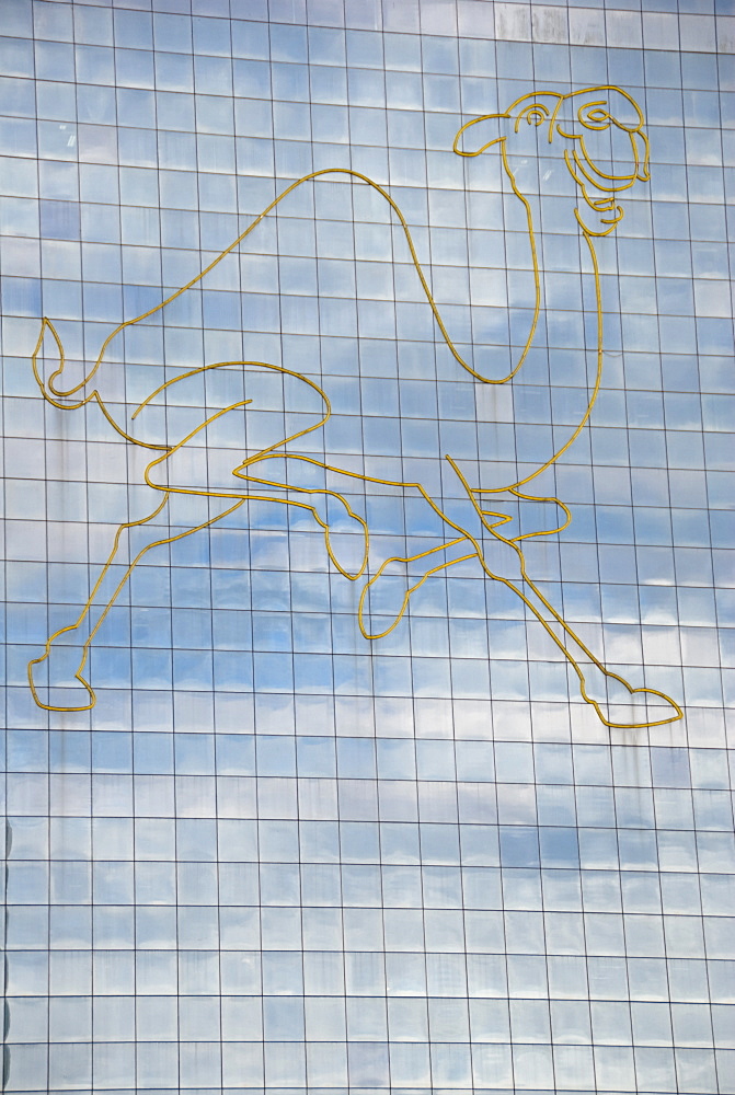 Kuala Lumpur, Malaysia, A Picture Of A Camel On The Side Of A Building