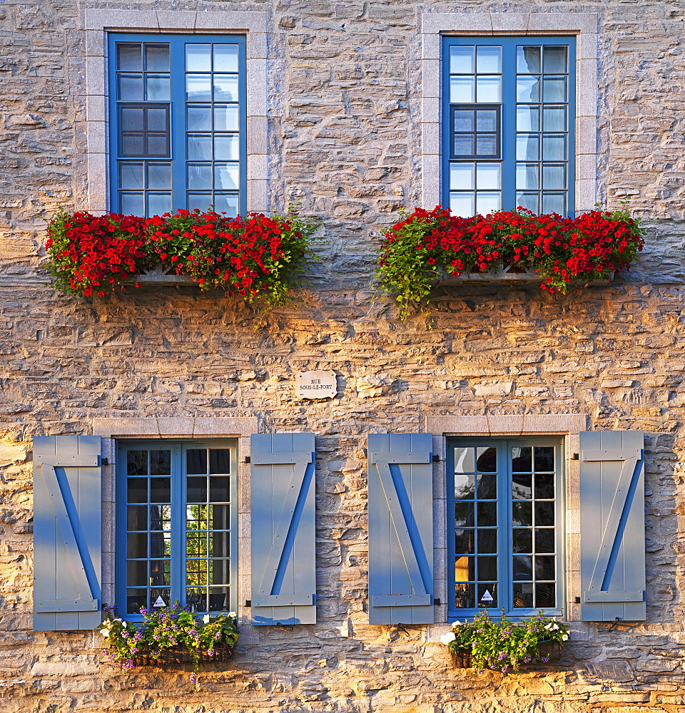 Building Facade On Rue Sous-Le-Fort, Quebec City, Quebec, Canada