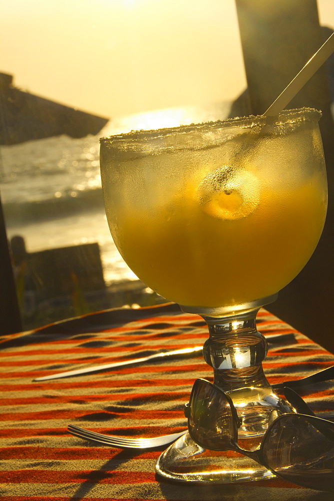 Iced Drink And Sunglasses, Mazatlan, Mexico