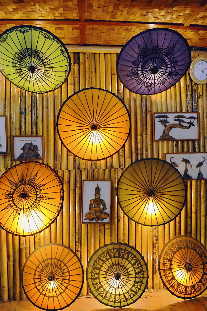 Coloured Umbrellas In A Shop, Myanmar