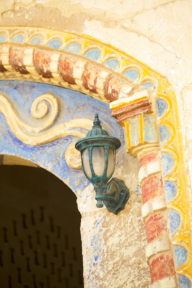 Colourful Fresco On Old Greek House In Greek Town Of Sinasos (Mustafapasa), Near Cappadocia, Sinuses, Urgup, Turkey