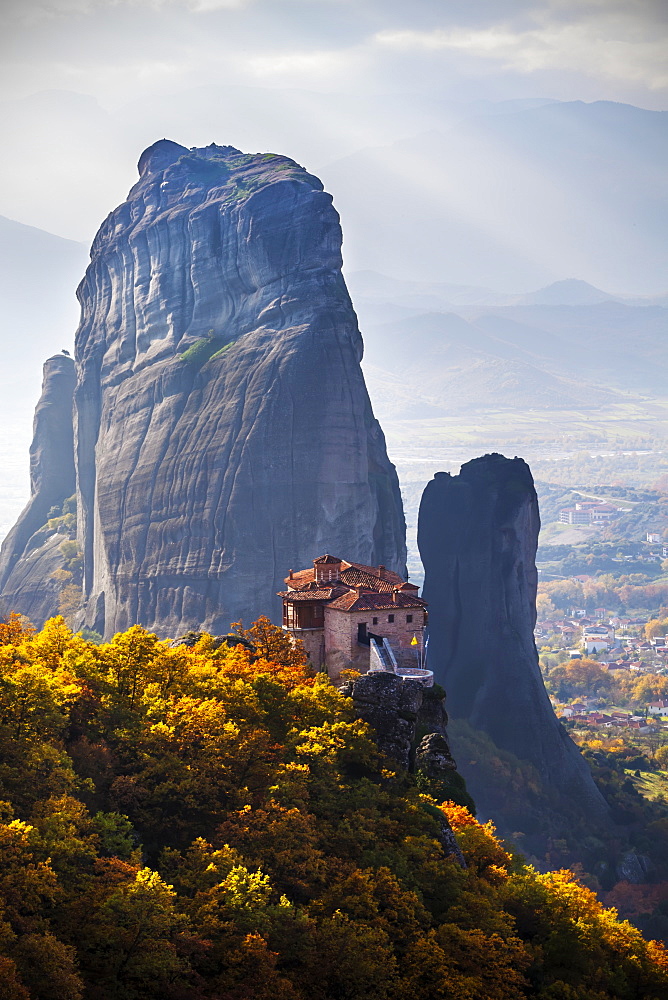 Monastery On A Cliff, Meteora, Greece